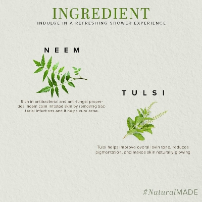 Picture of KHADI NATURAL Neem and Tulsi Herbal Face Wash| |Anti inflammatory and Antiseptic properties|Treats acne and breakouts-210 ml