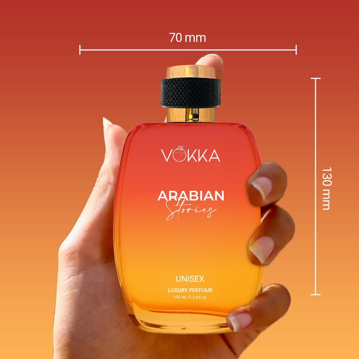 Picture of Vokka Arabian Stories 100ml Perfume | Unisex Luxury Long Lasting Arabian Perfume For Men And Women | Arabic Fruity Scent Eau De Parfum | EDP Fragrance for Gift | Notes: Fruity Musky
