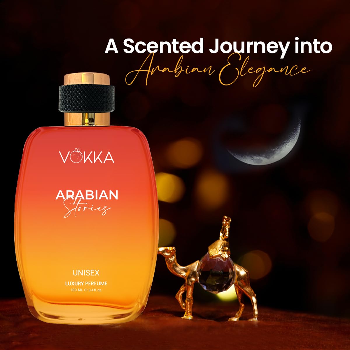 Picture of Vokka Arabian Stories 100ml Perfume | Unisex Luxury Long Lasting Arabian Perfume For Men And Women | Arabic Fruity Scent Eau De Parfum | EDP Fragrance for Gift | Notes: Fruity Musky