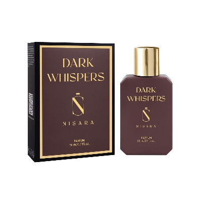 Picture of Nisara Dark Whispers 50ml Strong Unisex Parfum For Men and Woman | Unisex Long Lasting Parfum | Premium Perfume | parfum for Gift Amber Oud Musk notes| With Oud Wood, Raspberry, Saffron, Rose, Musk | EDP Scent for Men & Woman