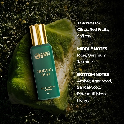 Picture of Beardo Oud Perfumes Giftset for Men - Three Worlds of Oud 3x20ml | Devil's, Mortal & Divine | Long lasting Perfume for Men | Luxury Perfume giftset for Men