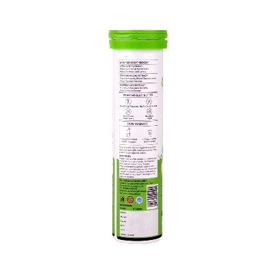 Picture of OZiva ACV Moringa | Control Cravings I Apple Cider Vinegar, Cinnamon, Guggul I No Maltodextrin & No Added Sugar I 15 Effervescent Tablets - Green Apple