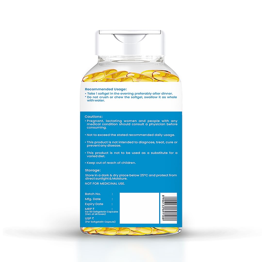 Picture of DR. MOREPEN Omega 3 Deep Sea Fish oil 1000 mg Omega with 300 mg DHA with Vitamin A, D3, E & K27 | 60 softgels