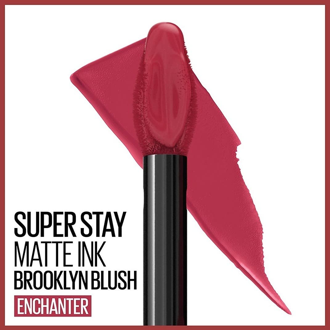 Picture of Maybelline New York Liquid Matte Lipstick, 16 Hour Long Lasting Liquid Lipstick, Transfer Proof & Smudge Proof, Superstay Matte Ink, Brooklyn Blush -380- Enchanter