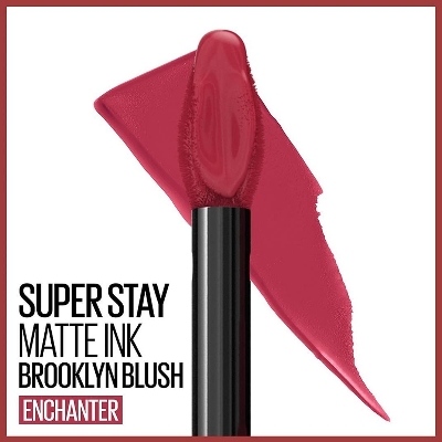 Picture of Maybelline New York Liquid Matte Lipstick, 16 Hour Long Lasting Liquid Lipstick, Transfer Proof & Smudge Proof, Superstay Matte Ink, Brooklyn Blush -380- Enchanter