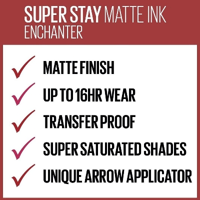 Picture of Maybelline New York Liquid Matte Lipstick, 16 Hour Long Lasting Liquid Lipstick, Transfer Proof & Smudge Proof, Superstay Matte Ink, Brooklyn Blush -380- Enchanter