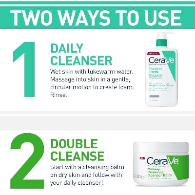 Picture of CeraVe Foaming Facial Cleanser, Daily Face Wash for Oily Skin, Hyaluronic Acid + Ceramides + Niacinamide, Fragrance Free & Paraben Free, Non-Drying Oil Control Face Wash, 8 Fluid Ounces-237 ml