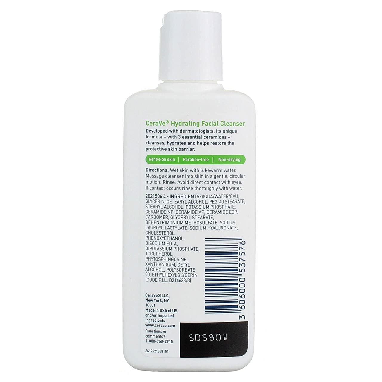 Picture of CeraVe Hydrating Facial Cleanser For Normal to Dry Skin 3 fl oz-87 ml