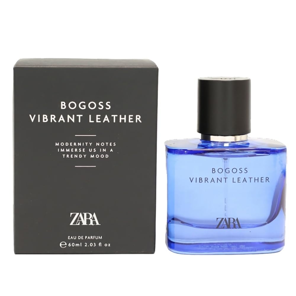 Picture of Zara Bogoss Vibrant Leather EDP Eau De Parfum Cologne for Men 60 ML (2.03 FL. OZ)