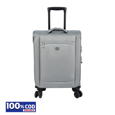 Picture of 20 inch Soft Suitcase/Luggage 450D Jacquard RPET with PUX2 in waterproof- Gray (Original Export)