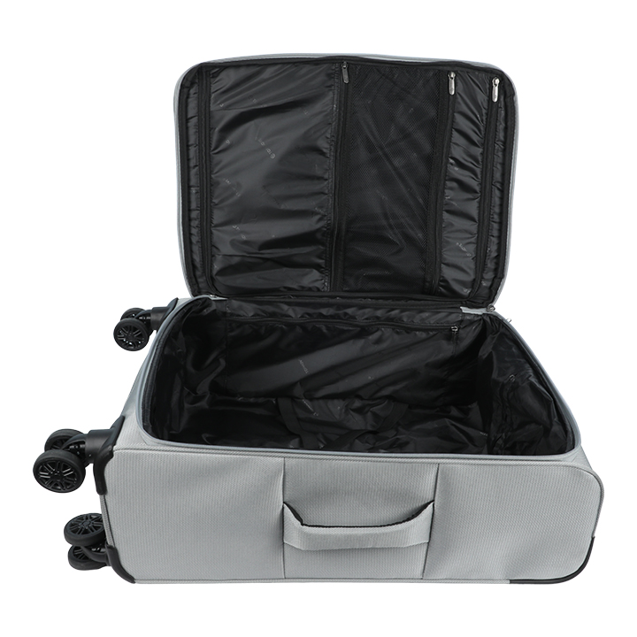 Buy Travello Soft Suitcase/Luggage 450D Jacquard RPET with PUX2 in waterproof 24" Gray at Best Price In Bangladesh