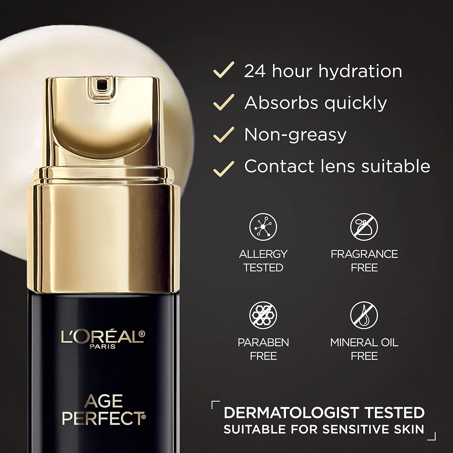 Picture of L'Oreal Paris Age Perfect Cell Renewal Anti-Aging Eye Cream, For Dark Circles & Puffiness 0.5 Fl oz