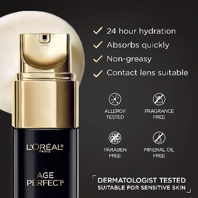 Picture of L'Oreal Paris Age Perfect Cell Renewal Anti-Aging Eye Cream, For Dark Circles & Puffiness 0.5 Fl oz