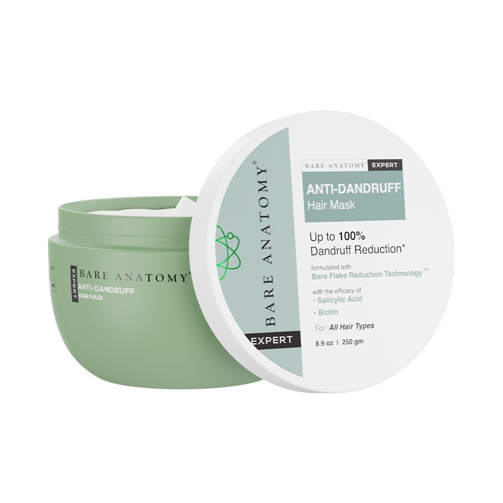 Picture of Bare Anatomy EXPERT Anti-Dandruff Hair Mask | Targets Oily Scalp and Sheds Dry Flakes | 250g