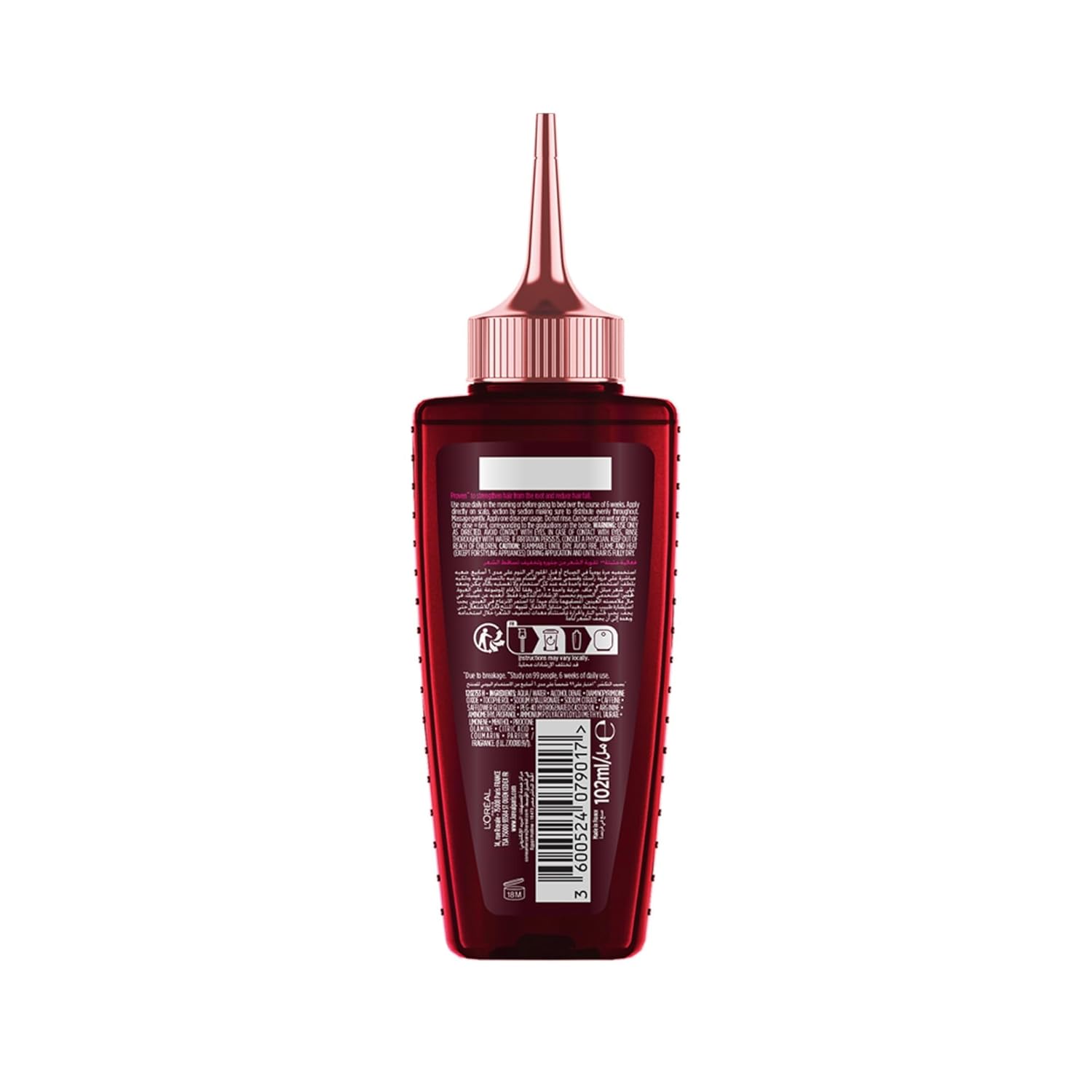 Picture of L'Oréal Paris Fall Resist Anti Hair Fall Serum with 1.5% Aminexil, Caffeine & Arginine for lesser visible scalp & hair fall, 102ml