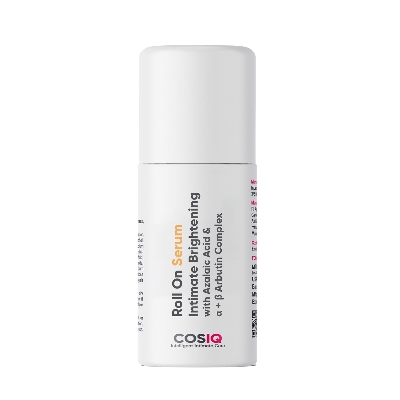 Picture of Cos-IQ Intimate Brightening Roll-On Serum | With Azelaic Acid & Alpha + Beta Arbutin Complex | For Dark Underarms, Inner Thighs, Knees & Bikini Area | Intimate Areas for Women & Men | 40ml