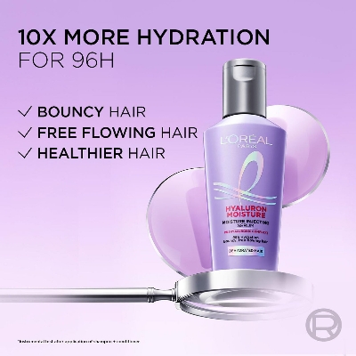 Picture of L’Oréal Paris Hyaluron Moisture Hair Serum with hyaluronic acid for bouncy,frizz-free hair, 40 ml