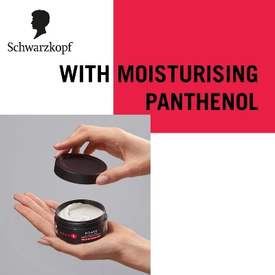 Picture of Schwarzkopf TAFT Power Hair Wax For Luminous Shine And Glossy Hair, Hold 5 Lasts 48 Hours, Easy to Wash Out With No Stickiness, For All Hair Types, No Greasy Residue - 75ML