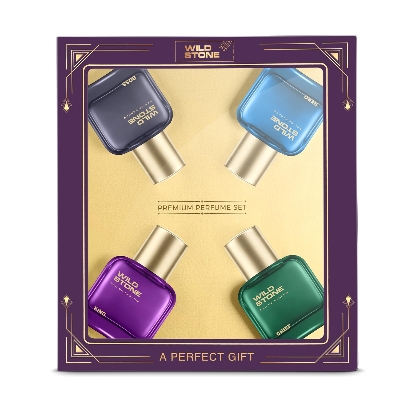 Picture of Wild Stone Perfume Gift Set for Men 4x30ml – Hero | King | Chief | Boss | Premium Grooming & Lifestyle Gift Set | Long Lasting Perfume for Men | Ideal Gift for Special Occasions