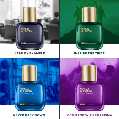 Picture of Wild Stone Perfume Gift Set for Men 4x30ml – Hero | King | Chief | Boss | Premium Grooming & Lifestyle Gift Set | Long Lasting Perfume for Men | Ideal Gift for Special Occasions