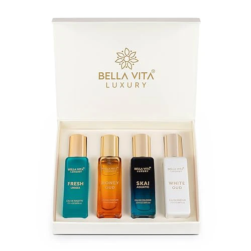 Picture of Bella Vita Organic Unisex Luxury Perfume Gift Set 4x20 ML For Men & Women