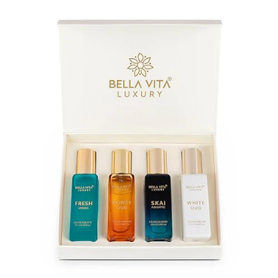 Picture of Bella Vita Organic Unisex Luxury Perfume Gift Set 4x20 ML For Men & Women