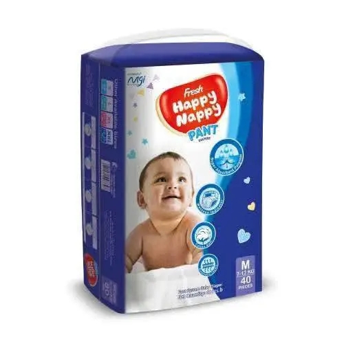 Picture of Fresh Happy Nappy Baby Pant Diaper M size (7- 12)  kg 40 pcs  