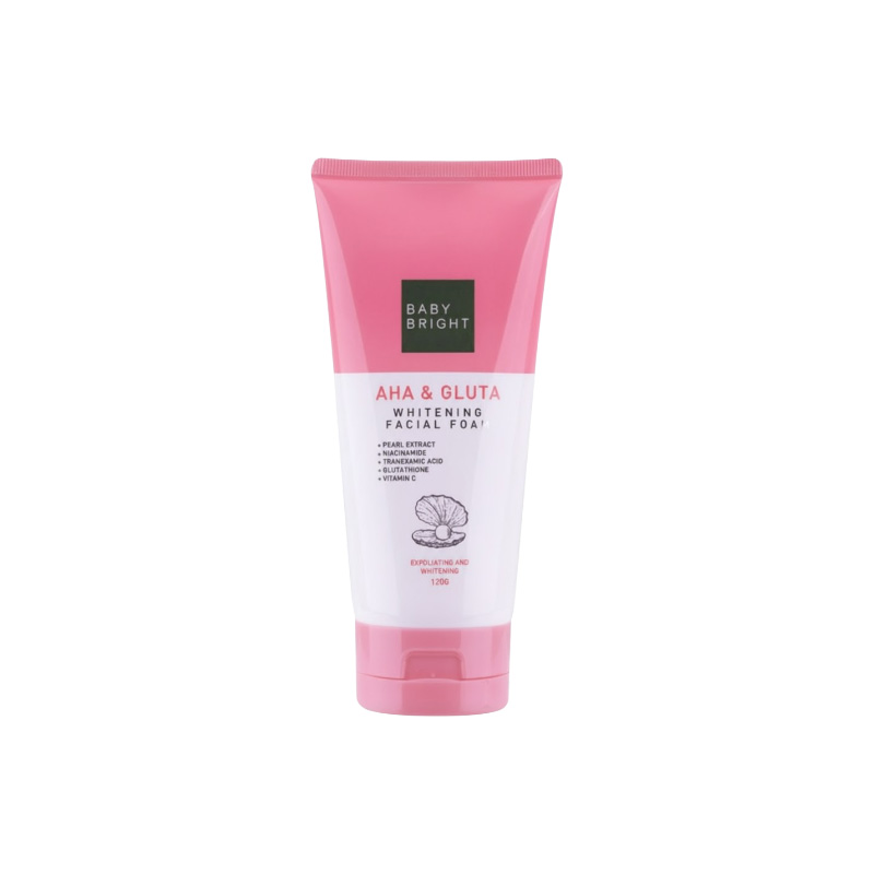 Picture of BABY BRIGHT AHA & GLUTA WHITENING FACIAL FOAM 120G