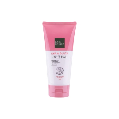 Picture of BABY BRIGHT AHA & GLUTA WHITENING FACIAL FOAM 120G