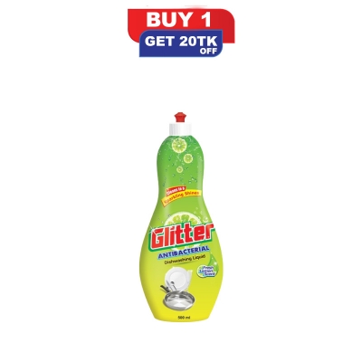 Picture of Glitter Antibacterial Dishwashing Liquid 500ml Picture of Glitter Antibacterial Dishwashing Liquid 500ml