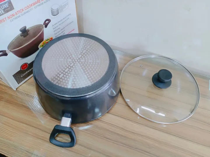 Picture of Prestidge Casserole 26cm Marble Coting With Lid And Induction Bottom Marble Coating Casserol.