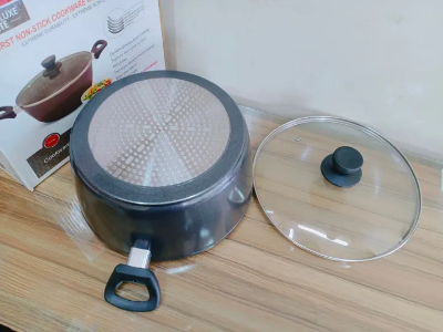 Picture of Prestidge 24Cm Marble Coating Deluxe Non Stick Casserole. Casserole With Lid And Induction Bottom.