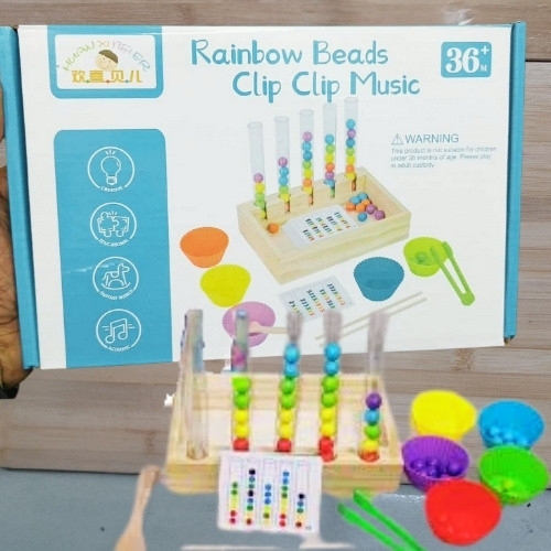 Picture of Rainbow Beads Clip-Clap Music Toy
