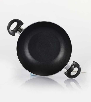 Picture of Topper Non-Stick Glamour Karai with Lid (Ash) -30 CM  Picture of Topper Non-Stick Glamour Karai with Lid (Ash) -30 CM