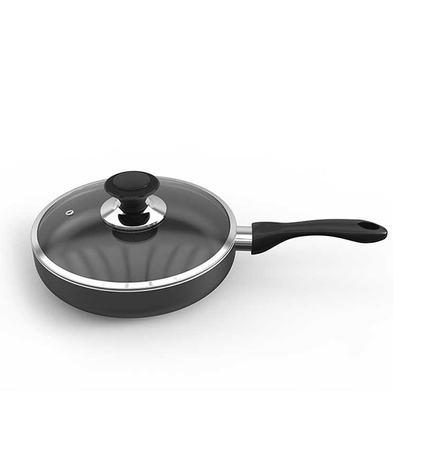 Picture of TPR NS Glamour Fry Pan with Lid (Ash) -30 CM 