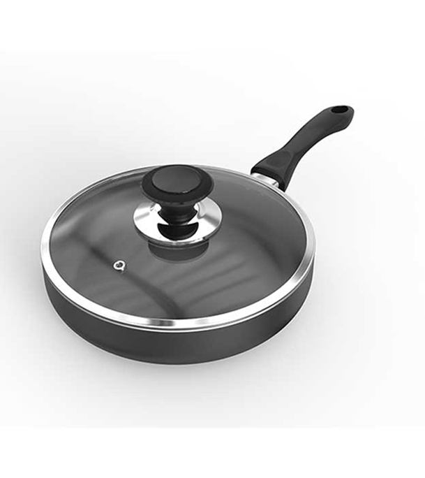 Picture of TPR NS Glamour Fry Pan with Lid (Ash) -30 CM 