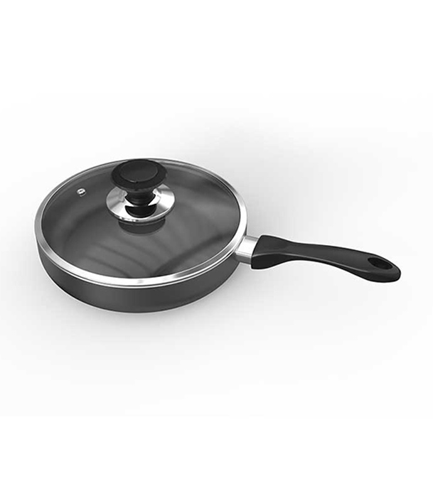 Picture of TPR NS Glamour Fry Pan with Lid (Ash) -30 CM 
