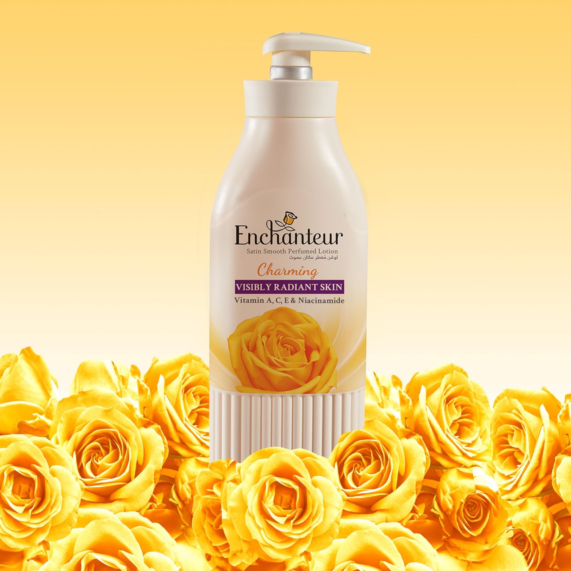 Picture of International Malaysian Product Enchanteur Perfume body lotion Charming Satin Smooth Aloe vera & Olive Butter For Used male /female 500 Ml