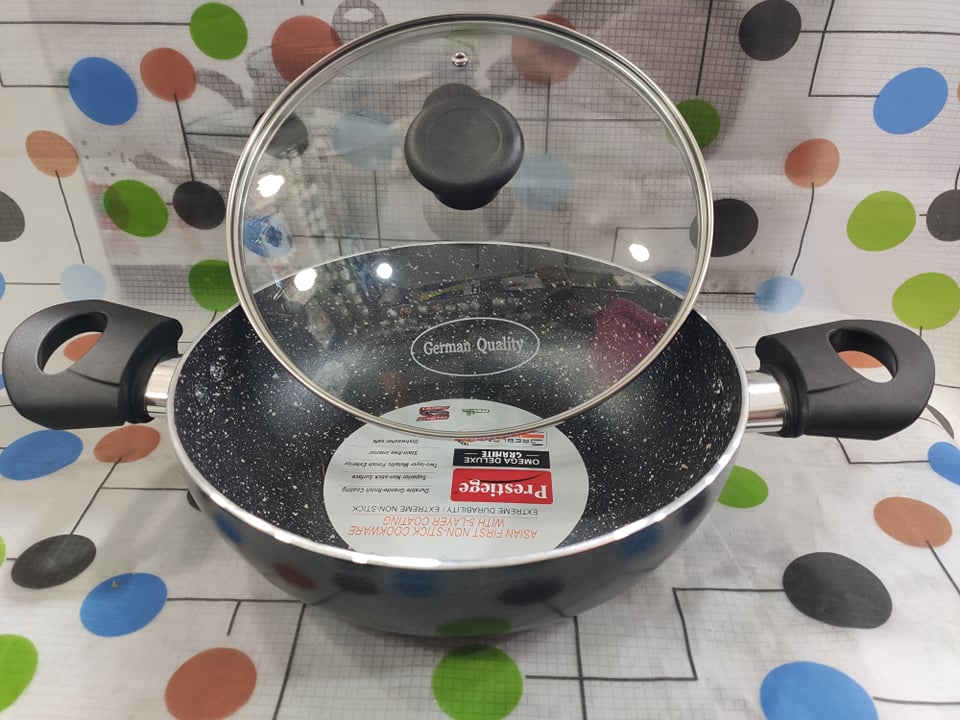 Picture of Prestiege 26cm Marble Coating Non Stick Cookware Korai With Lid,(S)Induction Use Cookware