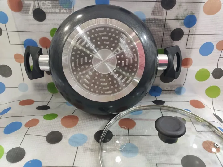 Picture of Prestiege 26cm Marble Coating Non Stick Cookware Korai With Lid,(S)Induction Use Cookware