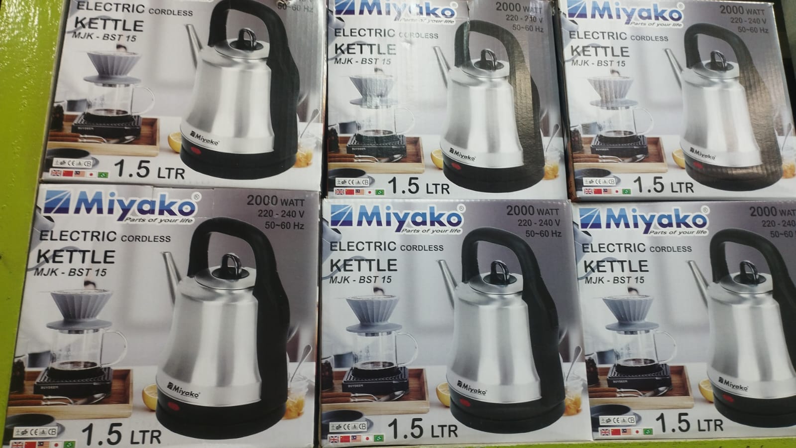 Picture of Miyako 1.5 Liter Electric Kettle MJK-BST-15