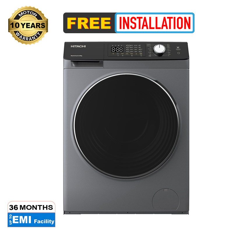 Picture of Hitachi 10.5KG & 7KG Front Loading Washer+Dryer Washing Machine (BD-D1054HVOS)