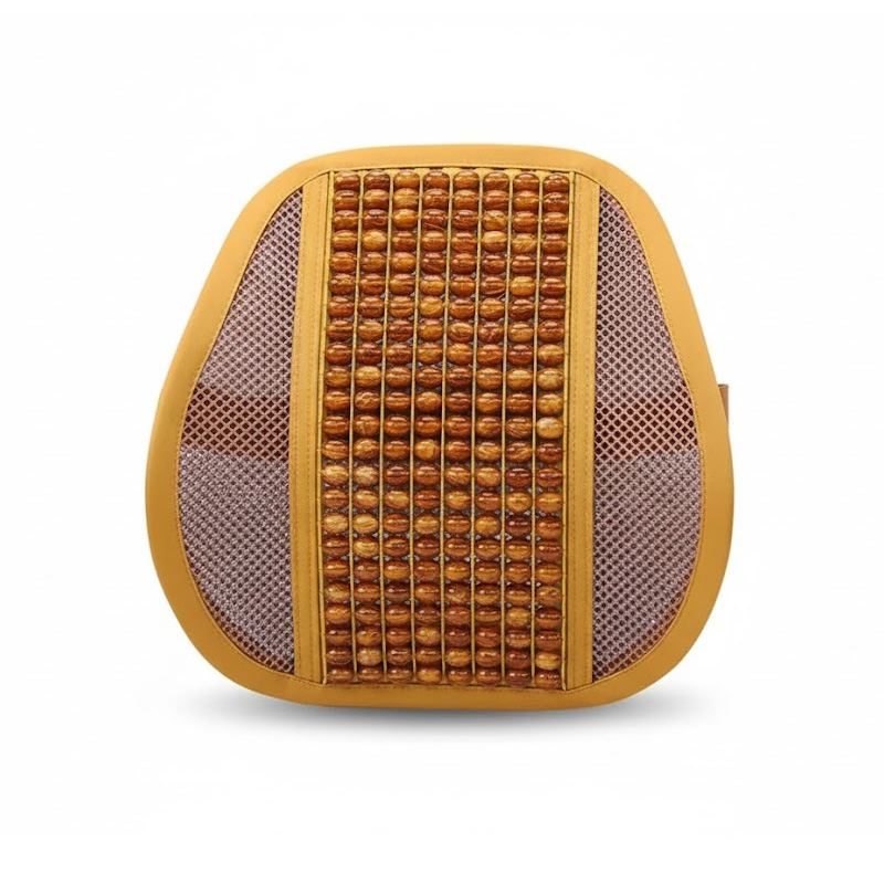 Picture of AUTO CAR WINNER Beaded Plush Velvet Car Seat Cover Wood Cushion Massage Comfort Wooden Bead Strung Cushion