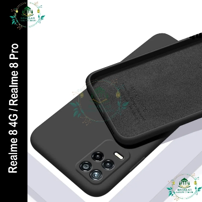 Picture of Premium Liquid Silicone Phone case for Realme 8 / Realme 8 pro (4G) Liquid Silicon Mobile Back Case Soft Silicone Phone Cover