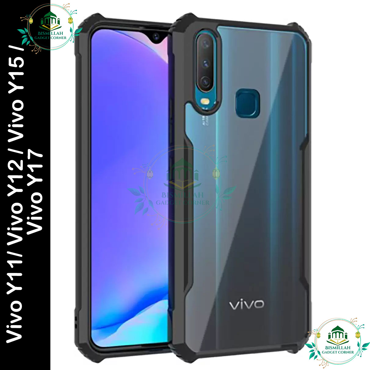 Picture of Xundd Protective Back Cover For VIVO Y11 / VIVO Y12 / VIVO Y15 / VIVO Y17 Cases Shockproof Airbag Bumper Soft Back Transparent Shell Cover