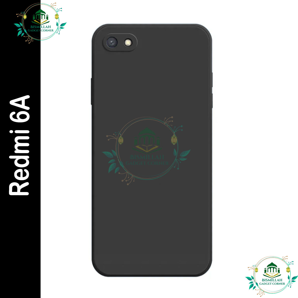 Picture of For Xiaomi Redmi 6A Back Case Liquid Silicone Soft Gel Rubber Shockproof Redmi 6A Back Cover
