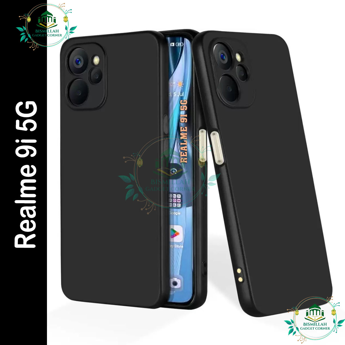 Picture of Premium Liquid Silicone Phone case for  Realme 9i 5G Liquid Silicon Mobile Back Case Soft Silicone Phone Cover