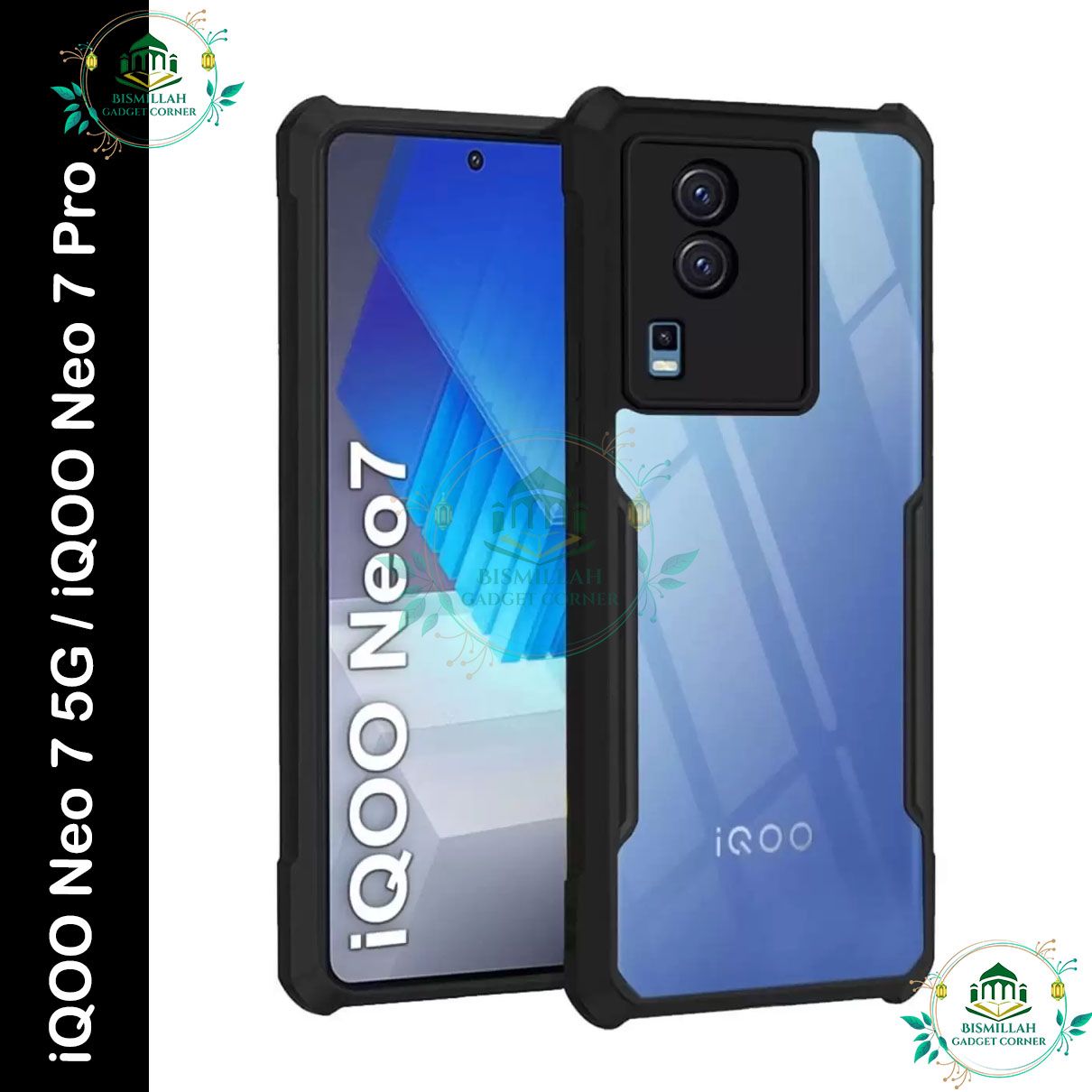 Picture of For Vivo iQOO Neo 7 5G / iQOO Neo 7 Pro Phone Case Shockproof Transparent Bumper Airbag Phone Cover Case