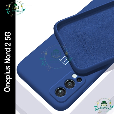 Picture of Premium Liquid Silicone Phone case for Oneplus Nord 2 5G Case Soft Sandstone Slim Cover Liquid Silicone Case With Logo For Oneplus Nord2 Back Cover Case