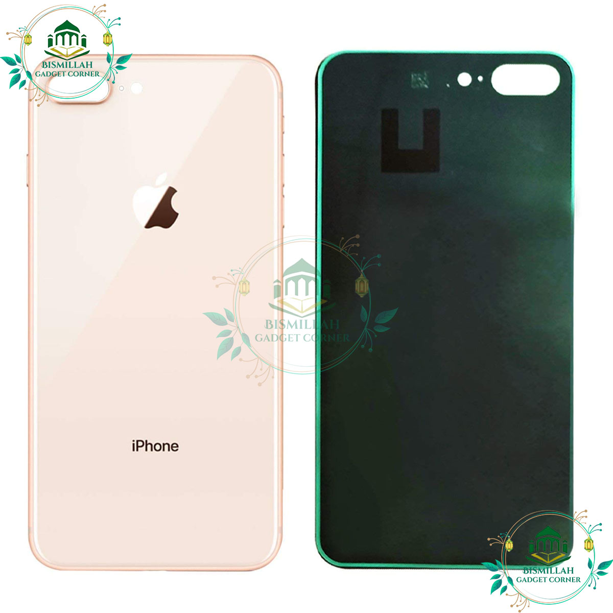 Picture of Backshell for iPhone 8 Plus Replacement Back Battery Cover For iPhone 8 Plus Back Rear Glass Case